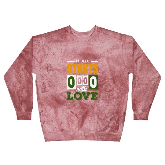 Tennis It All Starts 0 0 0 With Love Blast Sweatshirts