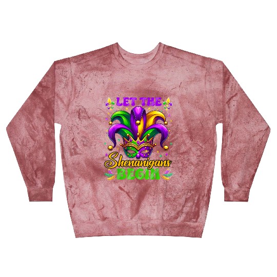 Let the Shenanigans Begin Mardi Gras Design Blast Sweatshirts