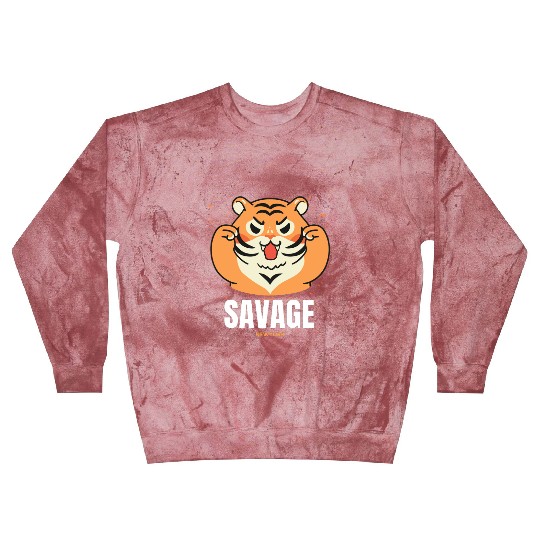 Adorable savage tiger design Blast Sweatshirts