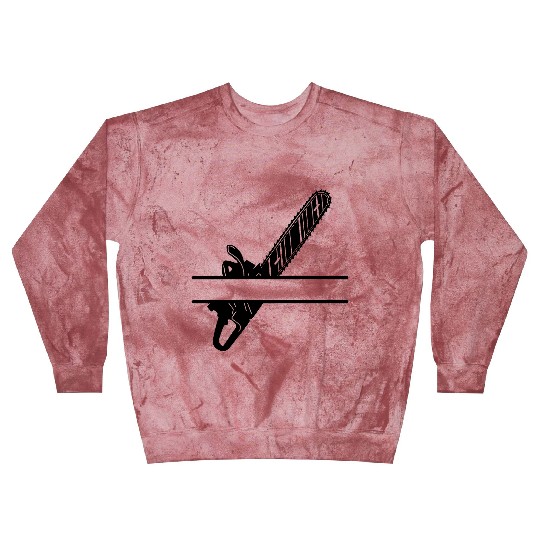 Chainsaw lumberjack banner Blast Sweatshirts