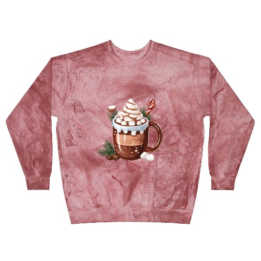 Festive Hot Chocolate with Marshmallows Blast Sweatshirts