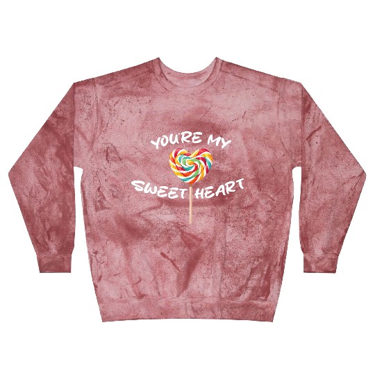 Sweetheart Rainbow Lollipop Valentine's Day Lolli Blast Sweatshirts