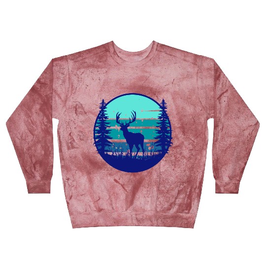 A Majestic Elk In The Woods At Night Blast Sweatshirts