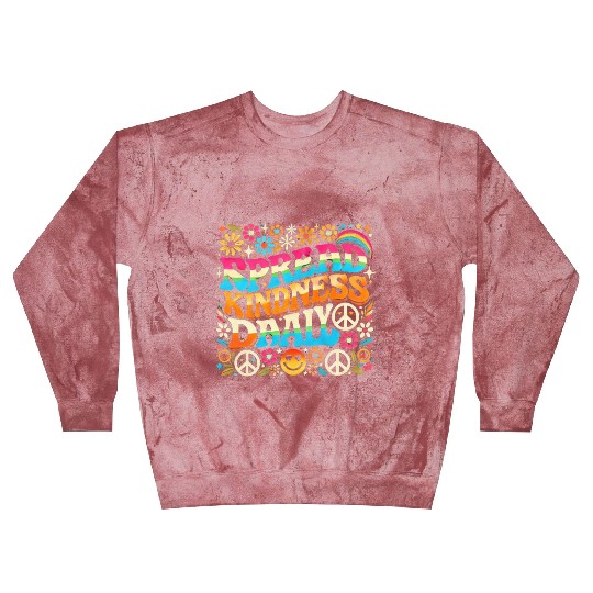 Retro Spread Kindness Daily Hippie-Inspired Blast Sweatshirts