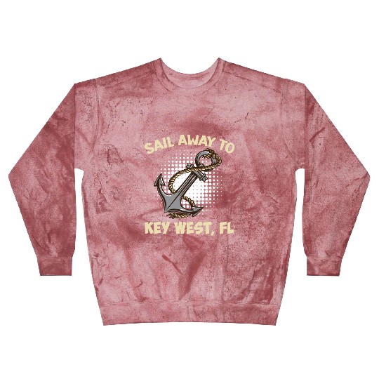 Florida Keys SAIL AWAY TO KEY-WEST Sailing Outfit Blast Sweatshirts