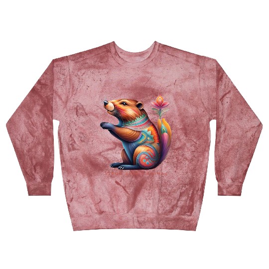 Virgo Spirit Animal Beaver Alebrije Female Blast Sweatshirts