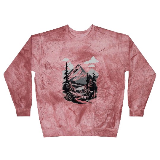 Monochrome Mountain Wilderness Blast Sweatshirts