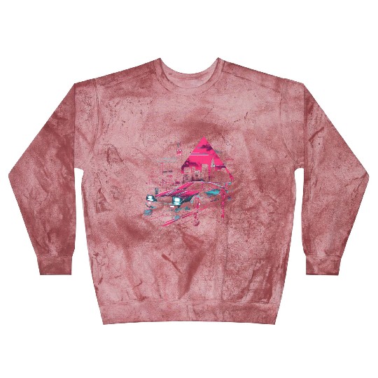 Synthwave Retro Car City Vaporwave 80s 90s Blast Sweatshirts
