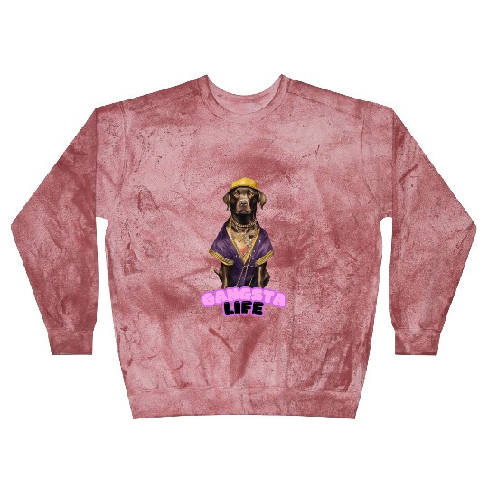 Gangsta Life Chocolate Labrador Blast Sweatshirts