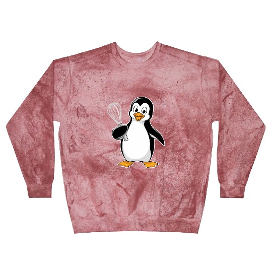 Whisk-Wielding Penguin Chef Delight Blast Sweatshirts