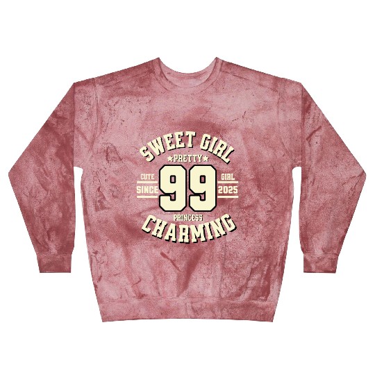 Black And White A Sweet Girl With 99 Charming Blast Sweatshirts