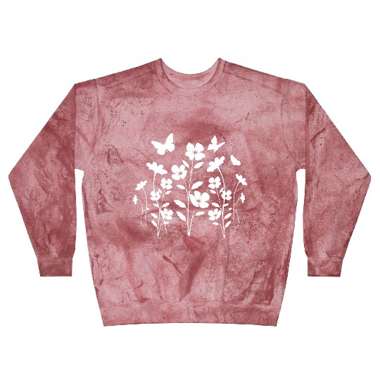 Flowers and Butterflies Blast Sweatshirts