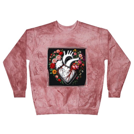 Flower Heart Spring by Tobe Fonseca Blast Sweatshirts