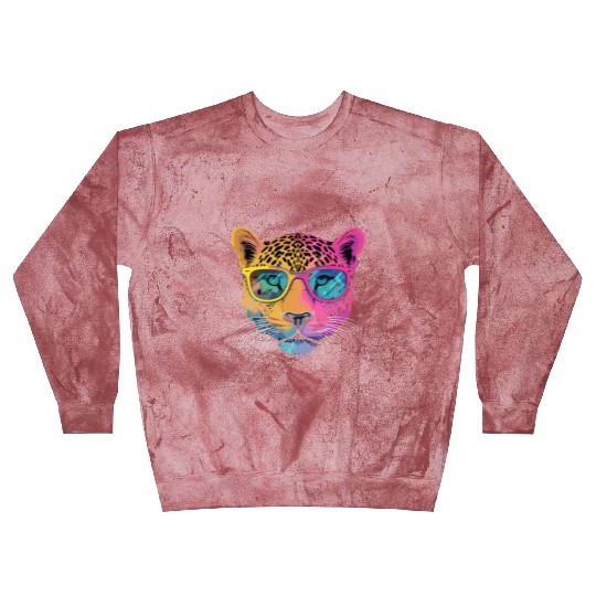 Cheetah Wearing Sunglasses Hipster Style Blast Sweatshirts
