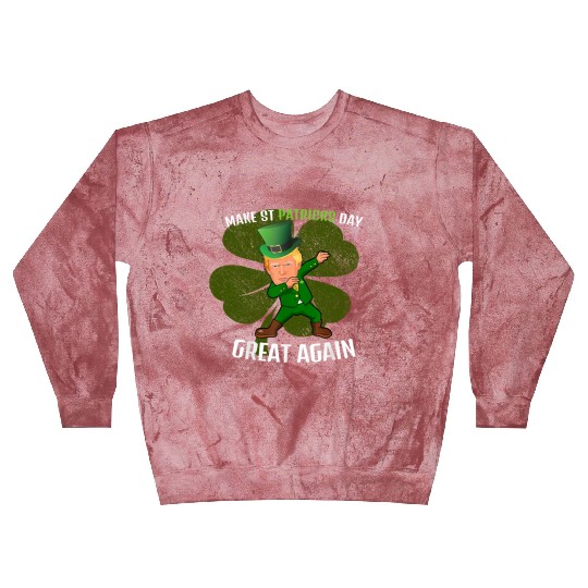 Make St. Patrick's Day Great Again: Trump-Inspired Blast Sweatshirts