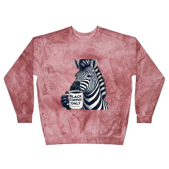 Bold Zebra Black Coffee Blast Sweatshirts