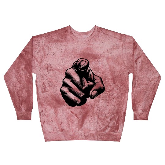 Motivational Design Index Finger Hand Gesture Blast Sweatshirts