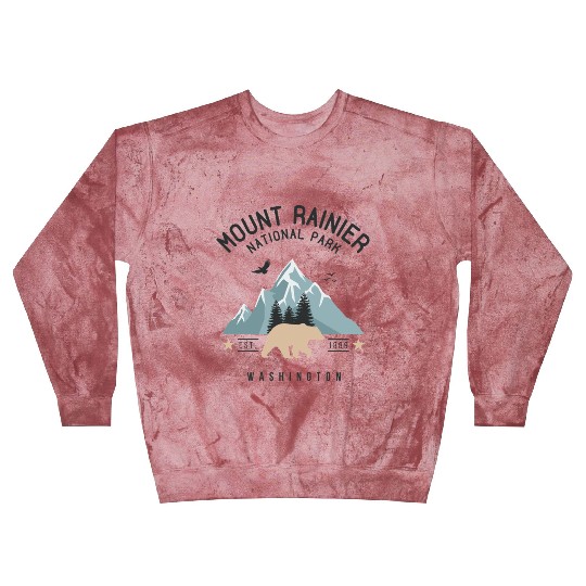 Mount Rainier National Park Est. 1889 Washington Blast Sweatshirts