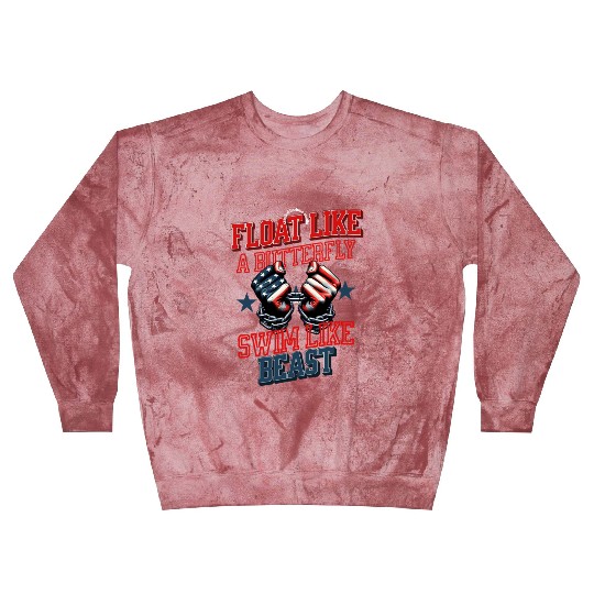 Float like butterfly, swim like a beast Blast Sweatshirts