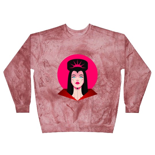 Cyberpunk Princess – Futuristic Sci-Fi Royalty Blast Sweatshirts