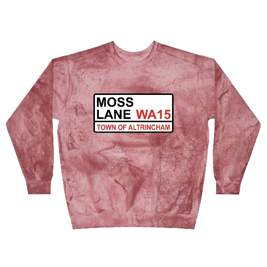 Altrincham Town Moss Lane Iconic Street Sign Blast Sweatshirts