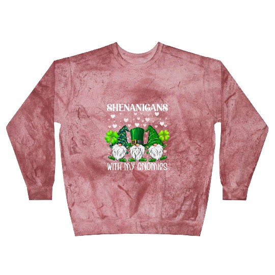 Shenanigans With My Gnomies St. Patricks Day Gnome Blast Sweatshirts