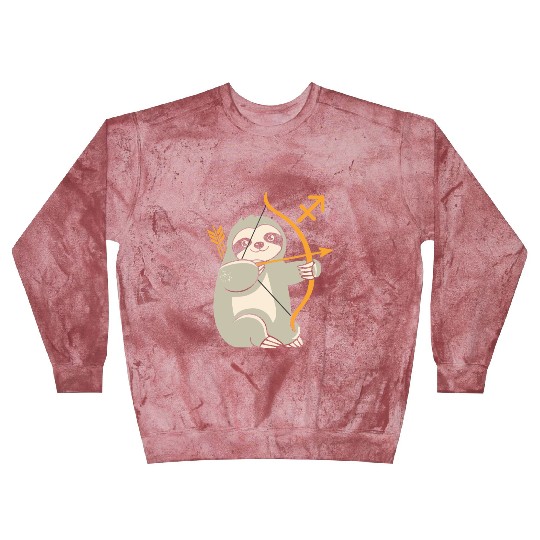 Sagittarius Zodiac Sloth Archer Adventure Blast Sweatshirts