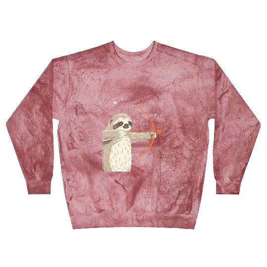 Sagittarius Zodiac Sloth Archer in the Stars Blast Sweatshirts