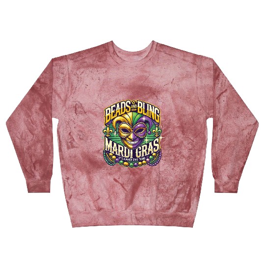 Beads And Bling Mardi Gras Mask Extravaganza Blast Sweatshirts