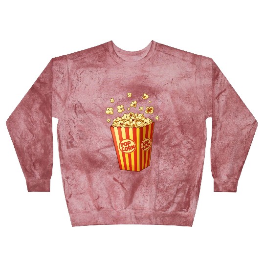 A popcorn box with little popcorn jumping out Blast Sweatshirts