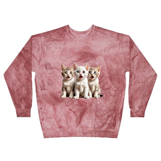 Surprised Kittens Blast Sweatshirts