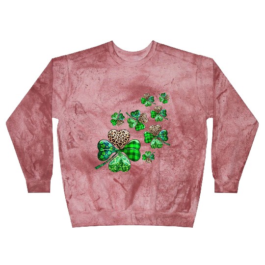 St. Patrick's Day Shamrock Irish Leopard Blast Sweatshirts