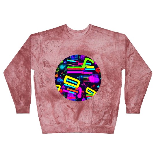 neon party vintage 80s Blast Sweatshirts