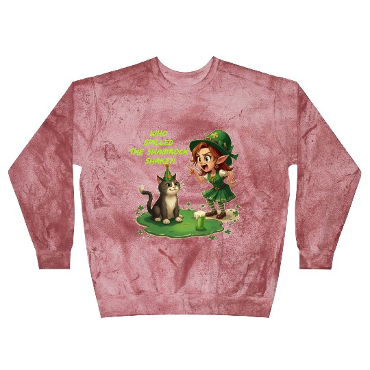 Who spilled the Shamrock Shake?! Blast Sweatshirts