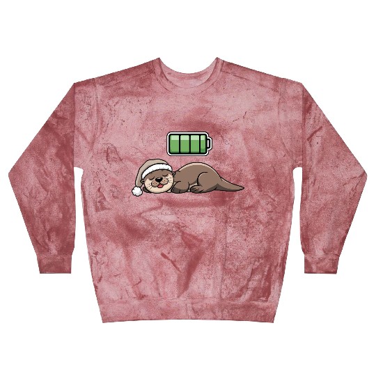 Sea Otter Sleeping Recharging Night Bedtime Blast Sweatshirts