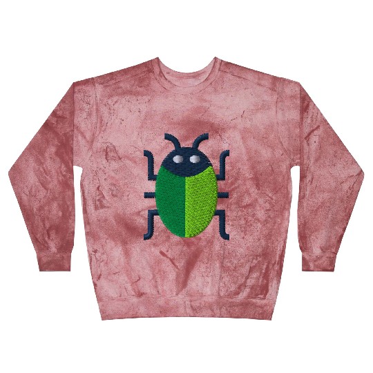 Green bug embroidered Blast Sweatshirts