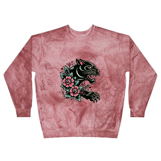 Black Panther Flash Tattoo Blast Sweatshirts