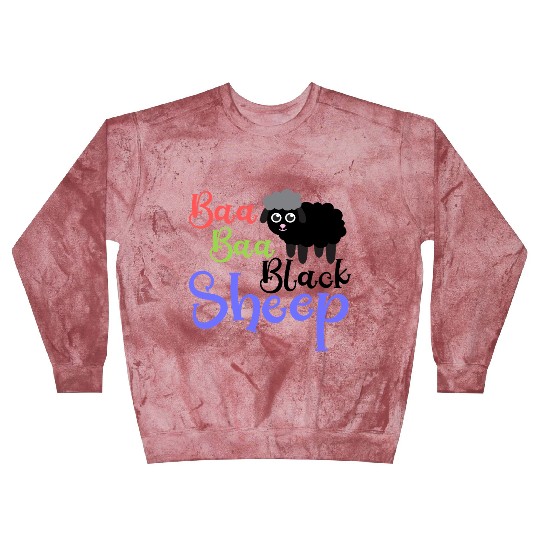 Baa Baa Black Sheep – Whimsical Nursery Rhyme Art Blast Sweatshirts