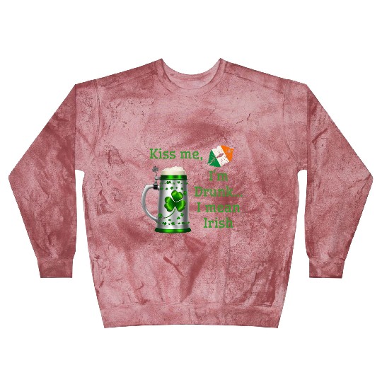 St. Patrick's Day - Kiss Me I'm Drunk Blast Sweatshirts