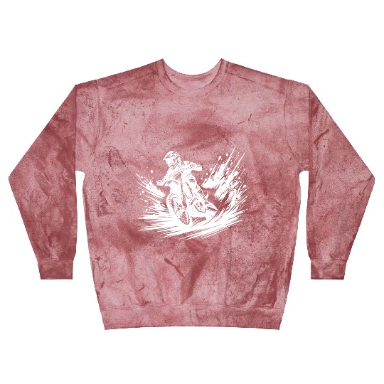 High Speed On A Dirt Bike In The Dirt Blast Sweatshirts