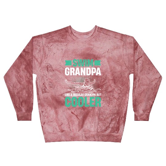 Swim Grandpa - Wave Motion Design Blast Sweatshirts