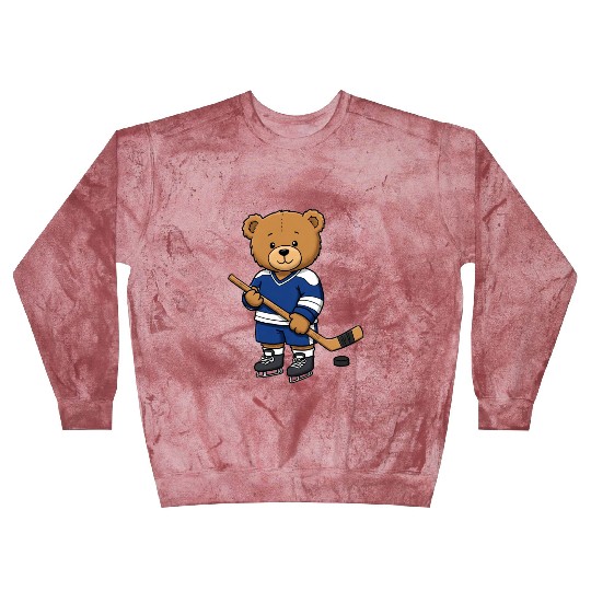 Teddy bear ice hockey player Blast Sweatshirts