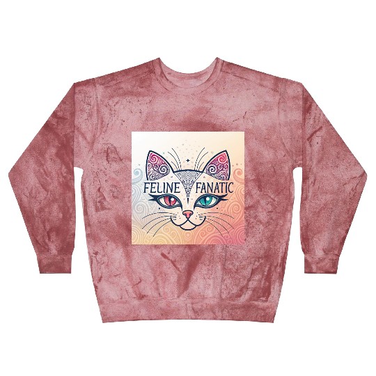 Feline Fanatic Blast Sweatshirts - Cat Lover Blast Sweatshirts - Unique Ca