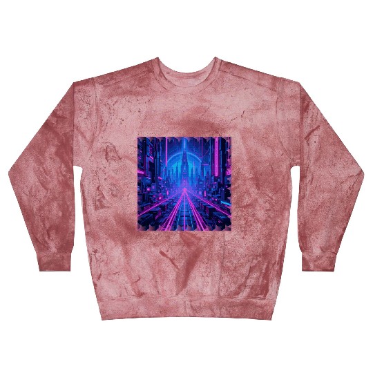 Cyberpunk Dreamscape Blast Sweatshirts