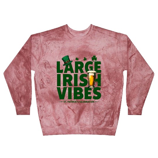 Bold Typography Celebrating St Patrick s Day Blast Sweatshirts