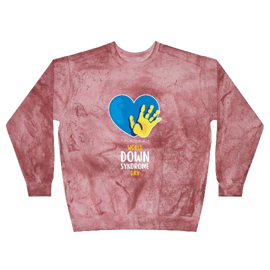 World Down Syndrome Awareness Men Women Kids Blast Sweatshirts