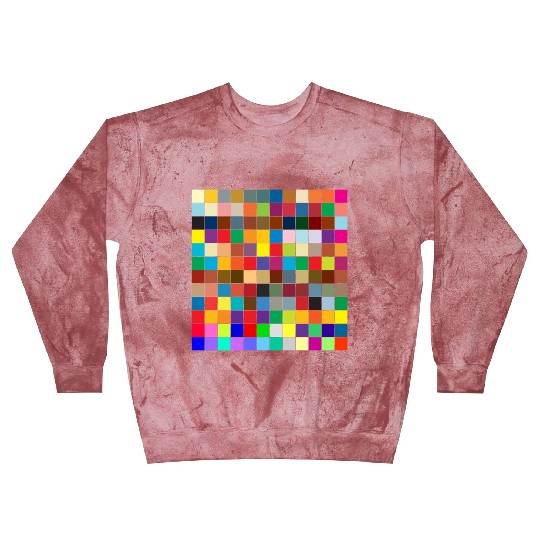 "Vibrant Multi-Color Square Box Design Blast Sweatshirts"