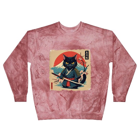 samurai cat Blast Sweatshirts