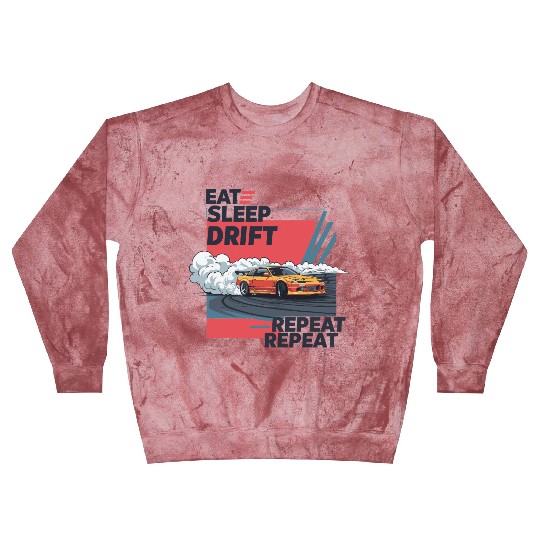 Eat Sleep Drift Repeat Blast Sweatshirts – Neon JDM Car Raci