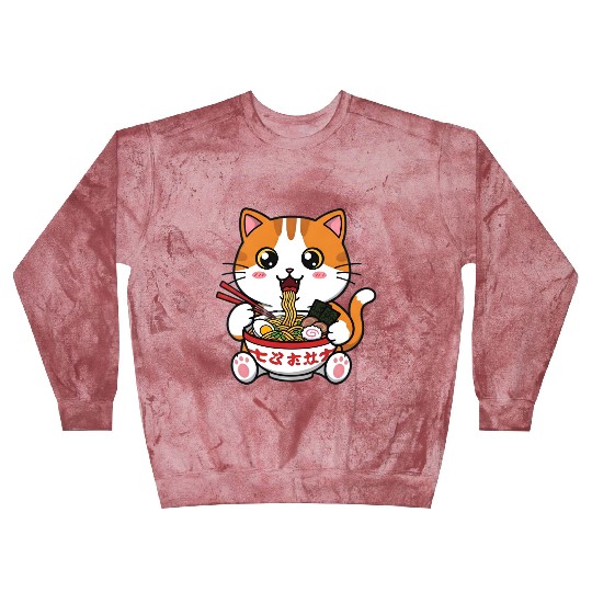 Kawaii Ramen Cat Blast Sweatshirts